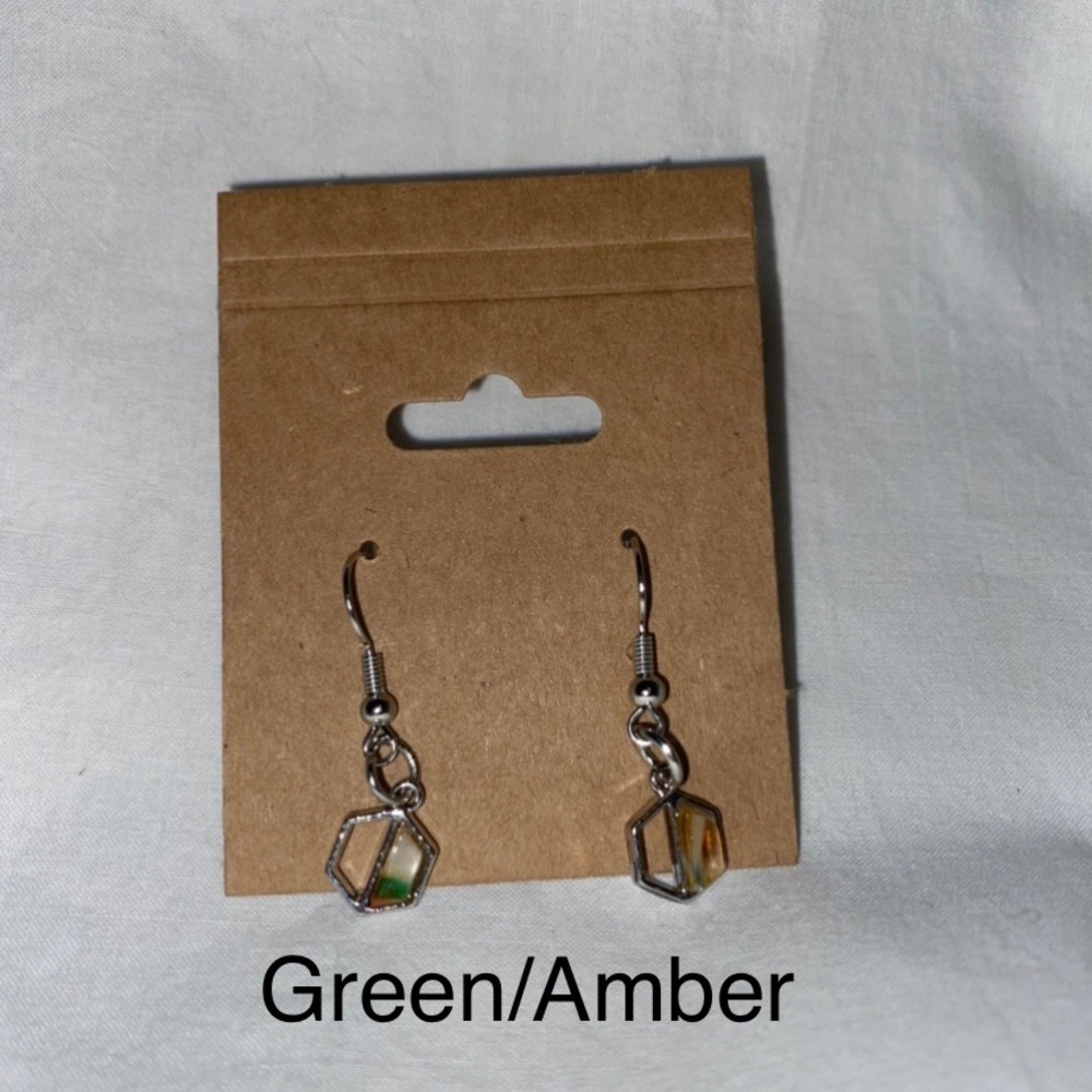 Simple Hexagon Earrings